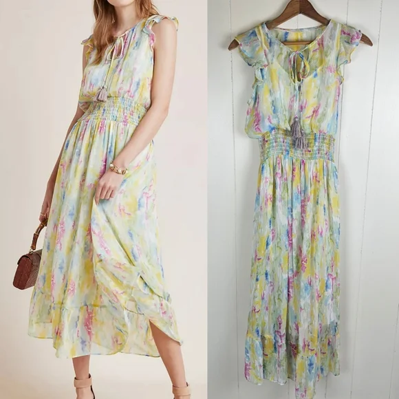 chinese dress ladies Women's Blue Watercolor Dress main image 0